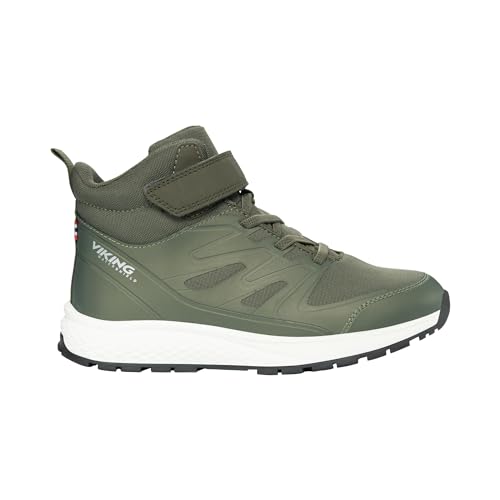 Viking Unisex Kinder Equip Mid Wp 1v Walking Shoe, Olive, 40 EU