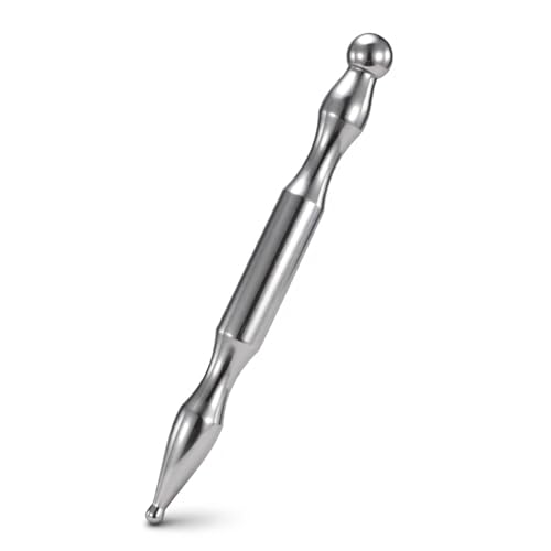 Xthrotsenk Tmj Acupressure Pen Face Stick Fascia Tool Fascia Stick Facial Reflexology Tools Massage Pens for Face Body Point (Silver)