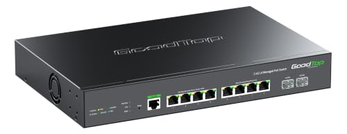 10-Port 2.5 Gbit PoE++ Switch, L3 Managed, 802.3bt 90W PoE, 275W Budget
