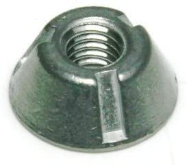 Anti Theft Security Nuts, Tamper Resistant Tri Groove Nut, Zinc-Plated Steel (50, 1/4"-20) #TOP1