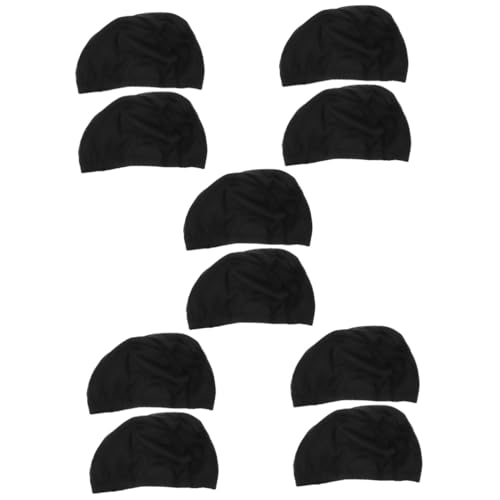 VANZACK 5 Juegos Gorro De Natación Nadar Sombreros De Cubo Nadadores Gorros Natacion Mujer Gorro De Natacion Mujer Sombreros De Piscina Gorros De Natación para Niñas PU Black 2 Piezas * 5