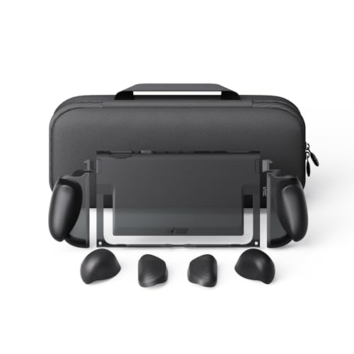 Savage Raven by Skull & Co. Switch2�Ή��ی�J�o�[�uFissionGrip�v�����h�b�N�Ή� �l�ԍH�w�f�U�C���E�O��ތ����\�O���b�v �����݌v �{�̃X�^���h�Ή� �����y�ʁu���[�P�[�X�Z�b�g�v�u�u���b�N�v