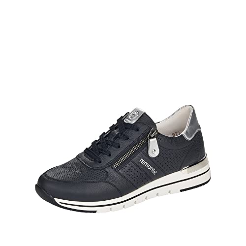 Remonte Damen R6705 Sneaker, Pazifik/Silver / 14, 40 EU