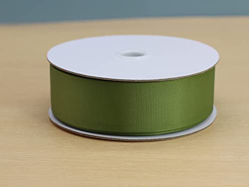 JESEP YONG One Roll 50 Yards Soild Olive Green Grosgrain Ribbon 1 1/2 inch Flower Bouquets Ribbons-1.5 inch Thick Gift Wrapping Ribbon-DIY Crafts Bow Hair Headband Accessories Ribbons #570(38mm) by JESEP YONG - Image 2