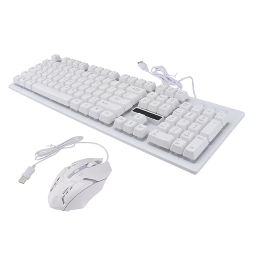Clavier mécanique gamer 104 touches avec design lumineux et souris Healvian