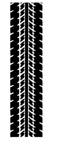 Autocollant Silhouette 315/1 pour masquer les rayures et décorer le flanc de voiture