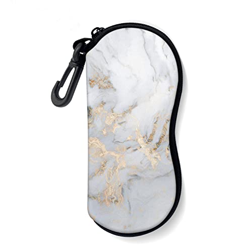 Image of Sunglasses Soft Case with Carabiner Ultra Light Neoprene Zipper Glasses Case