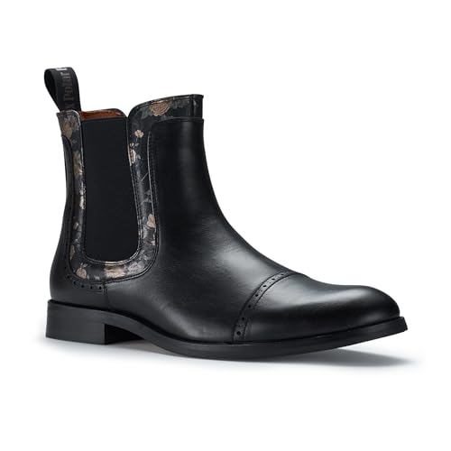 Image of Polar Fox Men's Classic High-Top Chelsea Boot | Stylish Slip-On Ankle Boot for Dress, Casual & Formal Wear
