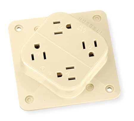 15A Quad Receptacle 125VAC 5-15R IV