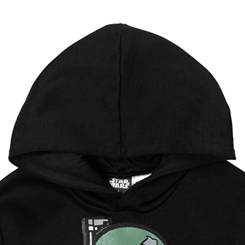 Star Wars Boba Fett Big Boys Fleece Pullover Hoodie Black 10-12 #TOP3