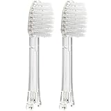 IONPA [Regular - Clear] Replacement Brush Head, 2pcs/Pack, Made in Japan IONIC KISS You, hyG, Extended Filament, Floss Action