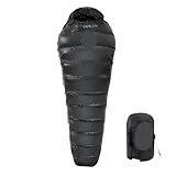 JNHGSHUAISDF Saco de Dormir Saco de Dormir Ultraligero de plumón for Exteriores, for Acampar, cálido for Adultos en Invierno.(1000g Black)