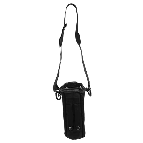 Toyvian bolsa de botella de agua Senderismo botella de agua deportiva transportador bolsa de transporte de botella de agua portador de la de la botella de agua tela oxford Negro
