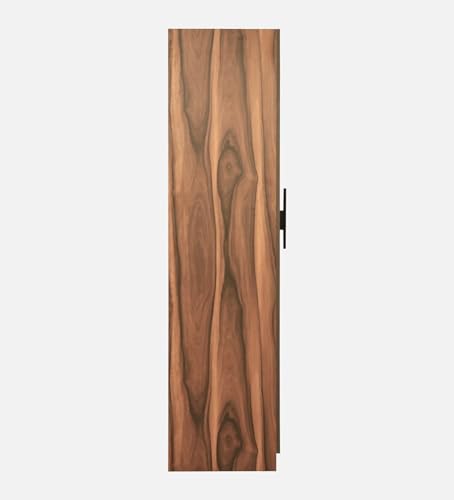Image of Mintwud Pepperfry Maya 1 Door Wardrobe | Engineered Wood Almirah with 4 Shelves for Clothes Storage | Compact Cupboard for Bedroom, Living Room | 46 cm (L) x 46 cm (W) x 180 cm (H) | Brown Finish