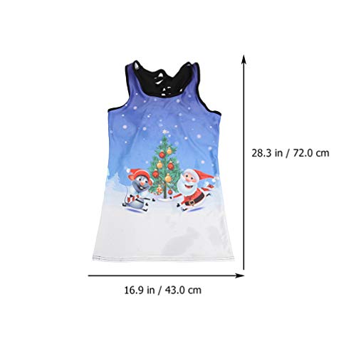 KESYOO Natal Mulheres Regatas Correndo Colete Sem Mangas Camisetas Ioga Camiseta Regata Treino Racer