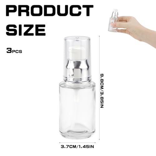 LNQ LUNIQI Cosmetic Pump Bottle Glass - Image 2