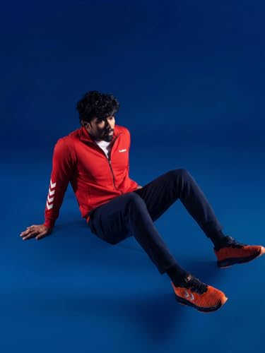 Image of hummel Promo Men's All weather Regular Fit Track Suit with Zipper and Pockets Comfortable Breathable Stretchable Soft Fabric For Everyday Use Ideal for Gym Training or Running Loungwear