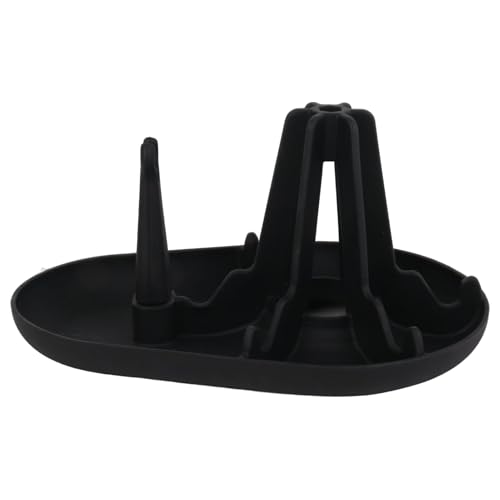 yztju Escurridor de botellas, estante de secado de encimeras para botellas, escurreplatos para botellas deportivas con bandeja de goteo - Porta botellas portátil de silicona para botella de agua, copa