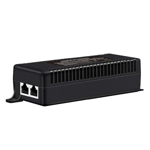 Image of 2.5G PoE++ Injector 60W Non-PoE to PoE Adapter with 2 RJ-45 Ports - 100 /1000 /2500Mbps, IEEE 802.3af /at /bt Compliant, Plug & Play, Distance Up to 100 Meters (328 ft.), Black