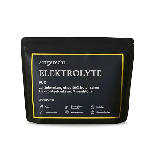 Elektrolytpulver PUR Sodium Enriched 279 g / 30 Portionen | Für Hydration, Regeneration & Muskelfunktion | Isotonisch mit Natrium, Kalium, Magnesium, Calcium & Chlorid | zuckerfrei, vegan, pur