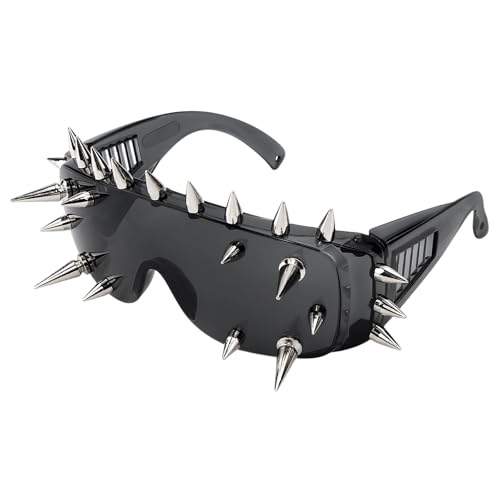 JOLYEAK Punk Spike Sunglasses for Y2K Costume