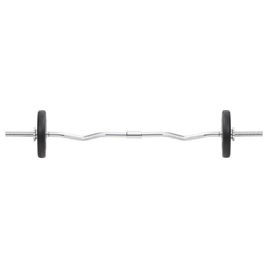 vidaXL Langhantel Kurzhantel Set Hantelset Hantelstange Langhantelstange Dumbbell Hantelscheiben Hantel Krafttraining Gewichtsscheibe 30kg