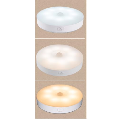 Vividorad 【4個セット】LED センサーライト 人感センサーライト 3色調節「昼光色6000K 昼白色4000K 電球色3000K」無段階調光 自動点灯 間接照明 足元灯 常夜灯 夜間ライト センサー照明 フットライト 懐中電灯 USB充電式 室内 浴室/寝室/階段/押入れ/廊下