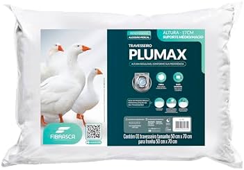 Travesseiro Toque de Pluma - Plumax Percal - Integralmente laváve...