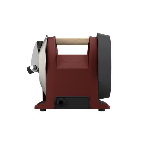 Tormek T-1 Kitchen Knife Sharpener (EUR Version) - Die erste richtige Messerschleifmaschine für Hobbyköche schärfe Küchenmesser auf professionellem Niveau. Für Hobbyköche & Foodies. (Swedish Red)