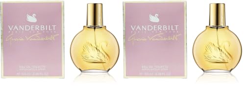 Gloria Vanderbilt N°1 Eau de Toilette en pulverizador de perfumes para mujer, 100 ml (Paquete de 2)