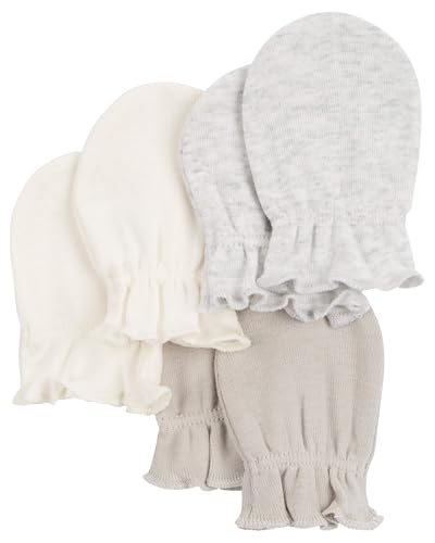 Image of Carter's Baby Girls' 3-Pack Scratch Mittens Set