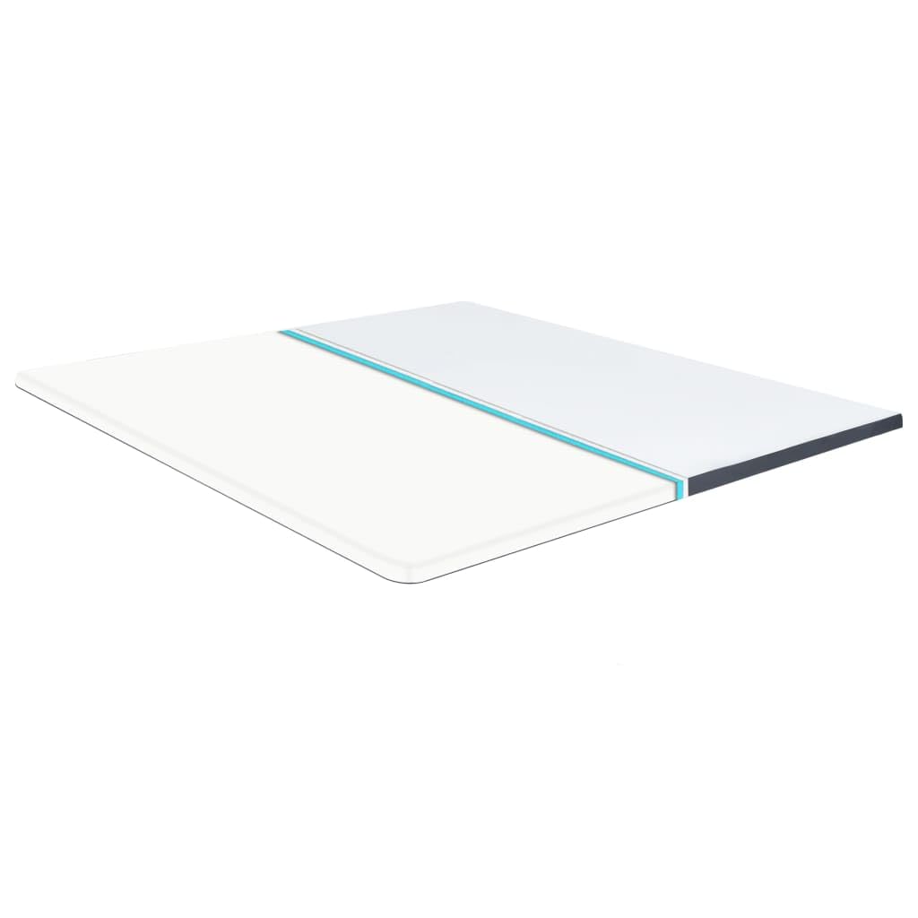 Hothingwell Materac wierzchni do łóżek kontynentalnych 200 x 160 x 5 cm, z zamkiem błyskawicznym, odporny na zużycie materiał, miękki i wygodny, przedłuża żywotność łóżka.