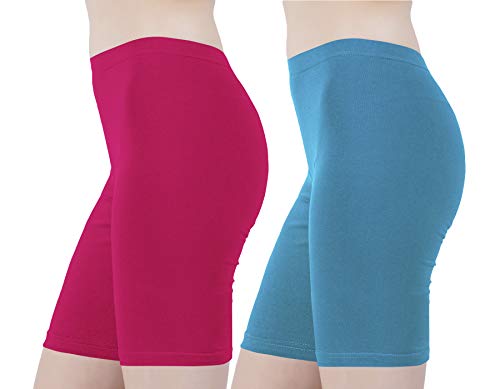 Image of Buy That Trendz Cotton Lycra Tight Fit Stretchable Cycling Shorts Womens | Shorties for Active wear /Exercise /Workout /Yoga /Gym /Cycle /Running Red Grey Combo Pack of 2