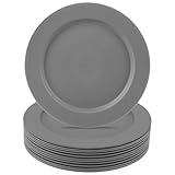 INDESTRUCTIONNELLES : notre lot de 16 assiettes à dîner en plastique a été conçu pour résister à l'épreuve du temps