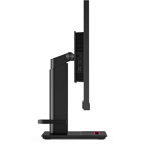 Image of Lenovo ThinkVision P24h 24-inch 2560 x 1440 LED Backlit Quad HD LCD Monitor, 2-Pack Bundle with HDMI, DisplayPort in & Out, Daisy Chain Ready, Dock, USB-C, USB Hub, Desk Mount Dual Monitor Stand
