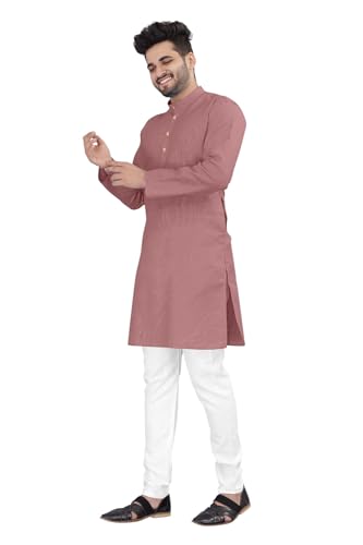 Image of trustous Mens straigth Solid Kurta Pyjama Set Combo in 100% Cotton with 16 Colour Option and Size are XS to 3XL for (Birthday,Wedding, Ceremony, Casual, Engagement)