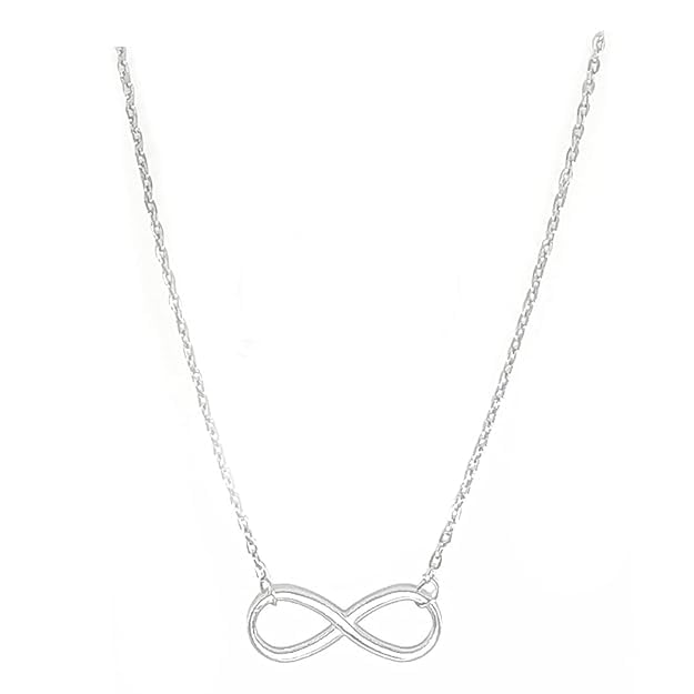 Silver INFINITY MINIMAL PENDANT with Silver Rhodium Plated | Gifts for Sister, Gifts for Girls and Women