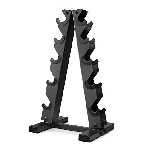 CAPHAUS Heavy Duty A-Frame Dumbbell Stand, Steel Dumbbell Holder, 26