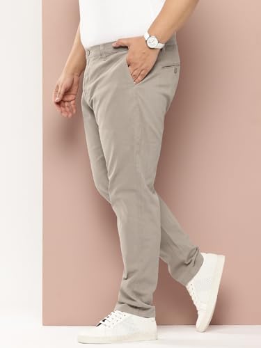 Image of Thomas Scott Men's | Smart | Plus Size | Regular Fit | 100% Cotton | Solid | 5 Pockets | Woven | Chinos | Trouser