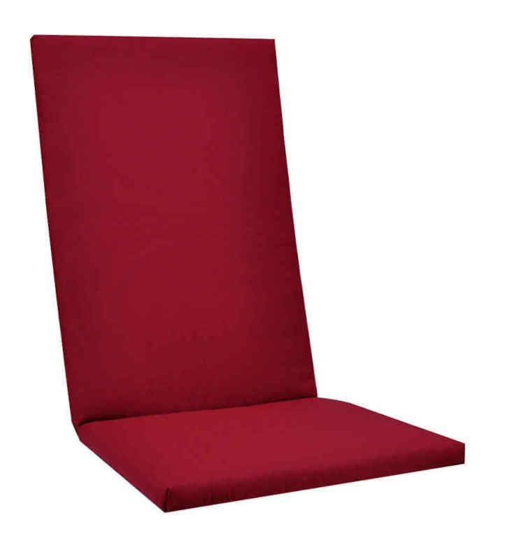 Auflage Hochlehner Bordeaux I Gartenstuhl Polster 123x50x4cm I KTH2 Sitzauflage weich & robust I Stuhlauflage wasserabweisend & atmungsaktiv I UV-beständiges Sitzkissen