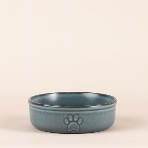 Mason Cash Reactive Paw Medium Dog Bowl, 15cm Diameter, 500ml Capacity Ideal for Medium Dogs Durable Stoneware - Image 2