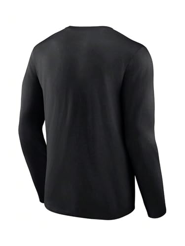 SweatyRocks Men's USA Flag Graphic Long Sleeve T Shirt Casual Crew Neck Streetwear Tees3