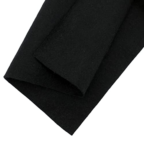 HairBow Center Merino Wool Blend Felt Crafting Sheets (8 5/8'' x 11 5/8'') -Black