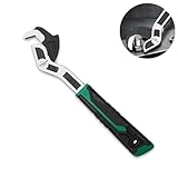 groword 6 inch Adjustable Wrench,Auto Size Adjusting Wrench,0.28"-0.6" (7-15MM) Self-Adjusting Quick Wrench,Multi-Size Spring Adjustable Wrench,Auto Size Rapid Wrench for Car,Bicycle,Plumbing Repairs