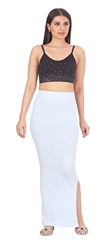 Image of Studio Shringaar Women's Pure Cotton Stretchable Saree Shapewear Petticoat