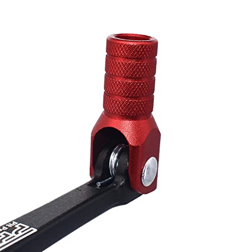 Image of Gear Shift Lever, Rod Alloy Aluminium Gear Lever Fits for Motorcycle BSE CRF 110 Apollo TTR 125 Motorcycle 50cc 110cc 250cc Dirt Pit Bike(Black&Red)