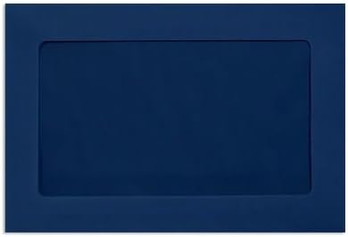 LUXPaper Sobres de ventana de cara completa de 6 x 9  Azul marino  Texto de 80 libras  50 unidades disponible en Yaxa El Salvador