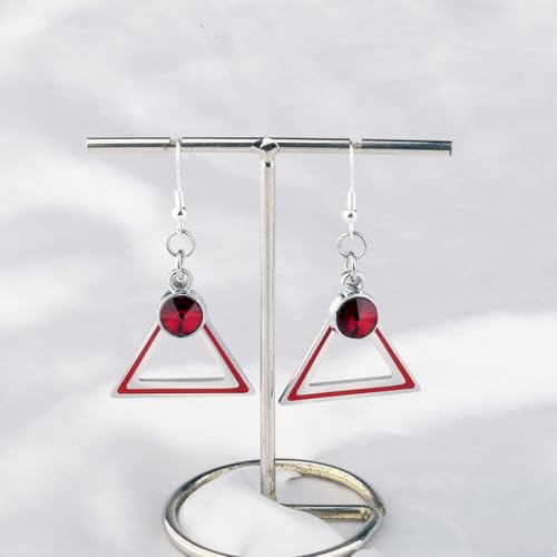 BAUNA Necklace Red Rhinestones Necklace Jewelry For Sorority Sisters2