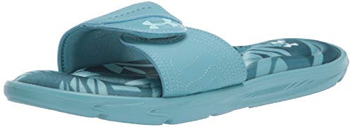 サンダルシューズ UAイグナイト VI グラフィック フットベッド レディース Cosmos/Cosmos/Breeze 23.0
