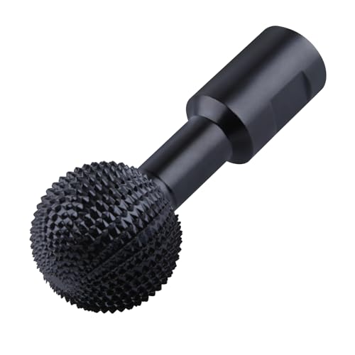 SPEEDWOX Sphere Rotary Burr With 5/8-11 Threads For 4 1/2 And 5 Inch Angle Grinder Attachments Wood Grinder Ball Gouge Power Carving Tools For Wood Hollowing Slotting Wood Carving Burrs
